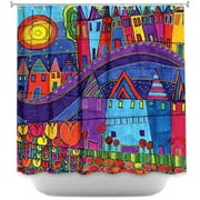 Shower Curtains - DiaNoche Designs - Purple Mountain