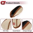 thumbnail image 5 of Unique Bargains 1 Pc Gear Shift Knob Cover Decoration Stick Shifting Handle Protector 12.5x6cm/4.92"x2.36" Zipper Type Beige Brown Faux Leather, 5 of 7