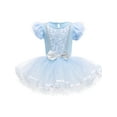 thumbnail image 2 of QEFJNO 3-8Y Kids Girls Princess Ballet Dress Leotards Skirted Tutu Dancewear Ballerina Party Dresses 1 Piece, 2 of 6