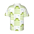 thumbnail image 3 of Haiem Frogs and Dragonflies Printed Hawaiian Shirt for Men - Men’s Casual Beach Summer Shirts - Stretch Fabric with Modern Fit-Large, 3 of 9