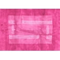 thumbnail image 1 of Ahgly Company Indoor Rectangle Abstract Pink Modern Area Rugs, 2' x 5', 1 of 4