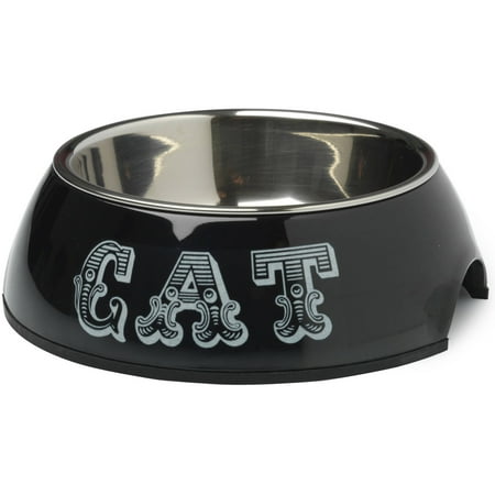 House of Paws Country Kitchen Small Black Cat Bowl