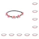 thumbnail image 3 of Jumpingount Diadema de flores 70s trajes para mujer disfraz Hippie elástico 5 pétalos bohemio guirnalda regalos Halloween boda suministros rosa rosado 10piezas Jumpingount CBP351412, 3 of 6