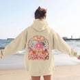 thumbnail image 6 of Women Girls Graphic Oversized Hoodies Print Sweatshirts Ocean Themed Graphic Pullover Preppy Hoodies (A1-Beige L), 6 of 6