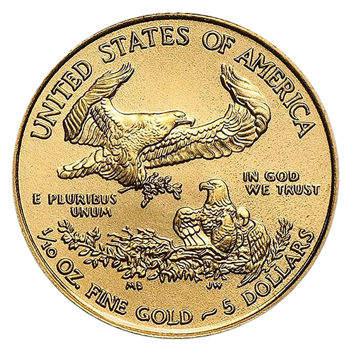 1/10 oz American Gold Eagle Coin BU - Random Year