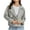 Gray, variant on Nfurl Womens Cropped Trench Coat Trendy Casual Double Breasted Crop Jackets Fall Notch Collar Coats Fall Winter Windproof Outerwear Gray XL