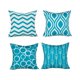 thumbnail image 1 of Miyuadkai - Funda de almohada geométrica de moda para sofá, coche, cintura, decoración del hogar, 4 unidades, color azul claro, 1 of 1