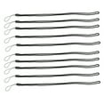 thumbnail image 4 of 10 unidades de cordón para el cuello de poliéster negro, porta credencial para estudiantes, personal, tarjeta de identificación, teléfono, llaves, cámara, 4 of 14