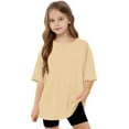thumbnail image 7 of Ashirexll Girls Shirts, Summer Top, 5-15 Years Girls and Boys Fashion Gradient Color Printed T-shirts Loose Soft Short Sleeve Round Neck Summer Shirts, 7 of 7