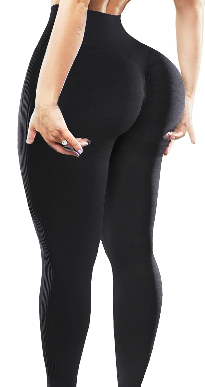 Women's Seamless Leggings Yoga Pants High Waist Compression Gym Sports Fitness D 