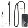 thumbnail image 4 of czcpp-Anti-Theft Phone Lanyard Crossbody & Wrist Strap | 2 Phone Tabs, Secure Lock Design | Universal for All Phones | Adjustable Strap with Premium Metal Buckles | Skin-Friendly Nylon Beige, 4 of 4