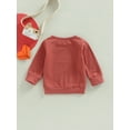 thumbnail image 4 of Faithtur Chemise pour Filles Garçons, Manches Longues Col Rond Imprimé Lettres Fête de Rue Décontractée Automne Printemps Hauts, 4 of 8
