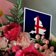 thumbnail image 3 of 3drose, England and St George Cross Flag Rugby and Soccer Emblem, 12 Greeting Cards with Envelopes, 3 of 7