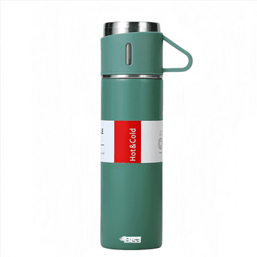 BT53 Stainless Steel 500 ML Vacuum Flask/ Bottle/ Thermos for Hot and Cold Drinks with Three Cups (Green)