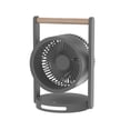 thumbnail image 1 of Ventilador de escritorio portátil, ventilador de mesa recargable por USB, altura 26,5 cm, con 4 velocidades de noche Gris oscuro, 1 of 9