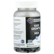 Garden of Life Hair Growth Gummies for Men, Berry, 60 Gummies