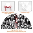 thumbnail image 4 of Rateoe Zebra Print Christmas Tree Skirt 36" for Xmas Holiday New Year Party Circle Tree Mat Ornaments Decoration, 4 of 7