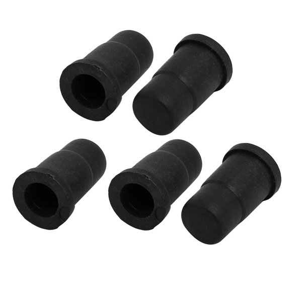5pcs 32mmx19mm Socket Sleeve Inserts Caps Black for Grip Neck Caster