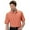 Dusty Orange, variant on Monterey Club Men's Vertical Texture Solid Golf Polo Shirt #1092