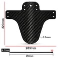 thumbnail image 4 of Guardabarros Ligeros Zulema para bicicleta de montaña 26,3 cm x 22 cm, 4 of 8