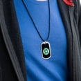 thumbnail image 3 of Green Lantern Logo Military Dog Tag Pendant Necklace with Cord, 3 of 5