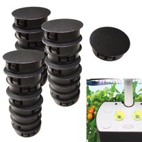 Qzbhct 20 Pack Plant Spacer Kit Compatible with Aerogarden Spacer Lid Cap for Indoor Hydroponic System Platform Spacers Cover, Black