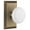 Gold, variant on Nostalgic Warehouse Stuwhi_Dp_Nk White Porcelain Solid Brass Dummy Door Knob Set - Chrome