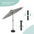 thumbnail image 6 of Sonerlic 9' LED Patio Umbrella and Shade Market Outdoor Aluminium Pole Table Umbrella for Garden, Deck and Pool,Gray, 6 of 7