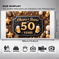 thumbnail image 5 of Yatrandify Decorative Design Cheers & Beers Banner Illuminated Letters Celebration Theme for Birthday Party Indoor Event Outdoor Gathering, 5 of 6