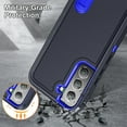 thumbnail image 5 of SaniMore for Samsung Galaxy S23 Plus 6.6" 2023 Hybird Case, Rugged PC Back Shockproof TPU Shell Metal Hidden Kickstand Drop Resistant Anti-slip Heavy Duty Protective Case for Galaxy S23 Plus,Navy Blue, 5 of 8