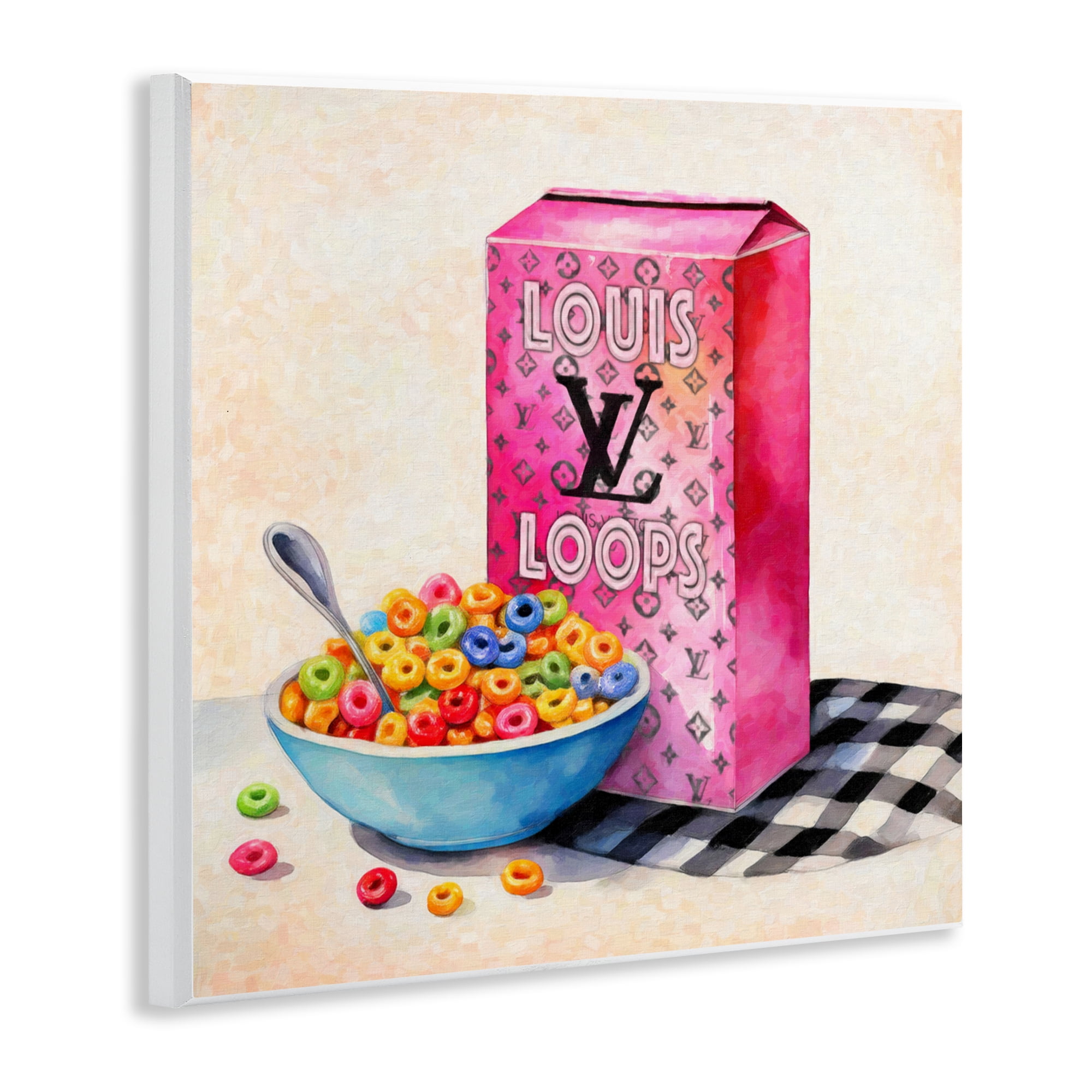 Stupell Industries Fashion Loops Cereal Wall Plaque Art, design by Grotto Studios