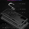 thumbnail image 2 of Dteck Heavy Duty Shockproof Case for Samsung A51 5G 2020, NOT Fit Samsung A51 4G 2019 Release, Metal Magnetic Ring Holder Protive Armor Phone Cover Kickstand for Samsung Galaxy A51 5G , black, 2 of 7