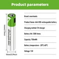 thumbnail image 2 of DFITO 4 Pack Rechargeable AAA Lithium ion Batteries 1.5V with USB C Cable, 2 of 11