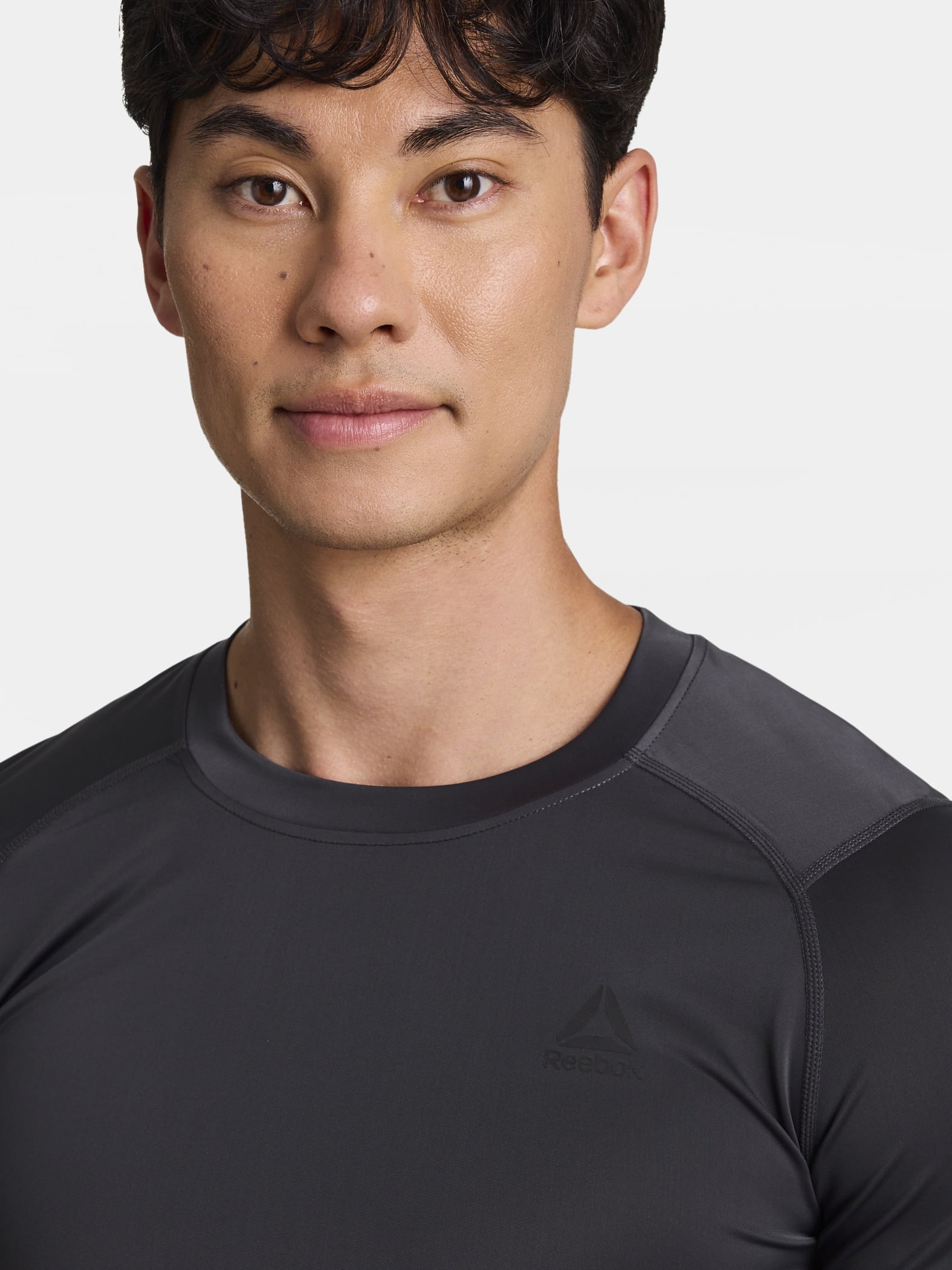 Reebok Men's and Big Men's Kinetic Compression Long Sleeve Top, Sizes XS-5XL