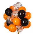 thumbnail image 1 of Confeti naranja y globos negros NQ Paquete de 61 globos de helio 12 pulgadas para fiestas Halloween, 1 of 2