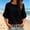 Black, variant on Women's Casual 3/4 Tiered Bell Sleeve Crewneck Loose Tops Soft Lightweight Blouses Shirt Women Summer Boho Elegant Solid Color Shirts Dressy Business Office Work Beach Vacation Outfits, Pink L