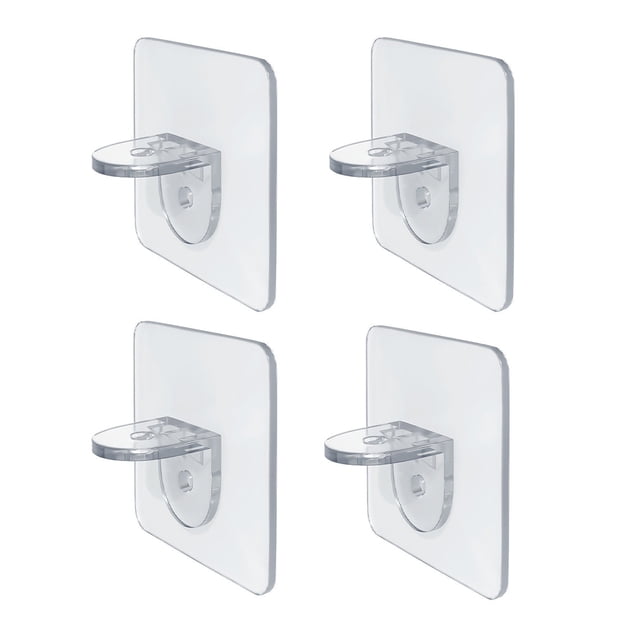 Matsuzay Gancho autoadhesivo de 4 Uds., accesorio de almacenamiento interior para cocina y hogar, colgador de pared resistente, fijador de Almacenamiento y organización del hogar Actualizado/6*6cm