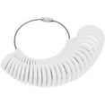 thumbnail image 5 of Plastic Ring Sizer Ring Size Gauge Measuring Tool 0-13 27 Pieces White, 5 of 5