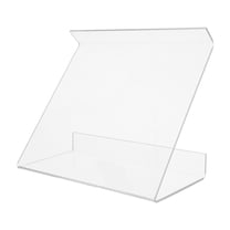 LOLIPPYY Clear Acrylic Desk Phone Stand with Organizer for Office and Home Desk Accessories