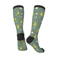 thumbnail image 5 of Lsque Cute Yoga Frogs Printed Crew Socks Men's Women's LightWeight Thin Casual Calf Socks ,Knee High Socks,Cotton Socks, 5 of 9