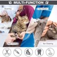 thumbnail image 3 of Cat Shower Net Bag Grooming Bathing Adjustable Washing Bag Multifunctional Cat Restraint Accessories Prevent Biting Scratching, Nail Trimming, Ears Clean, Keeping Calm, 3 of 7