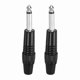 thumbnail image 1 of Uxcell 2 Pcs 1/4" Conector de Audio TS, Conector de Cable Mono Masculino TS de 6.35 mm, Conector de Cable de Audio Masculino TS para Altavoz, Micrófono, Guitarra, Equipos de Audio, 3.54" Negro, 1 of 6