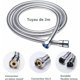 thumbnail image 2 of Alcachofa de Ducha Alcachofa de Ducha + Manguera de Ducha Flexible de 2M, Alcachofa de Ducha con Manguera, 5 Modos de Ahorro de Agua y Botón de Interruptor, Alcachofa de Ducha Manual de Alta Pr, 2 of 5
