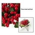 thumbnail image 4 of SSZMDLB under $5 Artificial Berry Greenery Stems, Red Fruit Sprigs Christmas Decor, Realistic Fake Plants for Table Centerpiece, Festive Floral Arrangement for Vase Mantle Shelf Display, 4 of 6