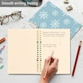 thumbnail image 4 of FORMRS 1-Subject Spiral Notebook 8" x 5" College Ruled 60 Refillable Sheet A5 Hard Cover, 2 Pack, Gray Snowflake, 4 of 7