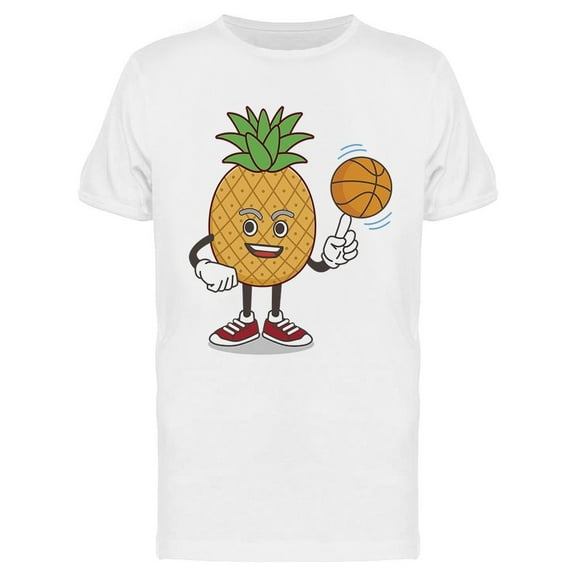 Pineapple Basketball Mascot T-Shirt Men -Image by Shutterstock, Male x-Large