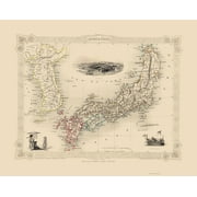 Japan Korea - Tallis 1851 - 23.00 x 28.83 - Glossy Satin Paper