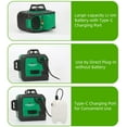 thumbnail image 5 of Self-Leveling Laser Level, 3x360 Cross Line Three-Plane Leveling and Alignment Laser Tool with Adjustable Magnetic Stand and Storage Bag - Ideal for Picture Hanging, Tiling and Construction, 5 of 9