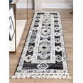 thumbnail image 4 of Unique Loom Cherokee Collection Area Rug - Boone (2' x 6' Runner Fossil Gray/Black), 4 of 12