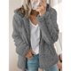 thumbnail image 4 of Chaqueta Ligera y Cálida para Mujer con Capucha y Cremallera, Estilo , Ideal para el Invierno. Gris Oscuro XL, 4 of 6